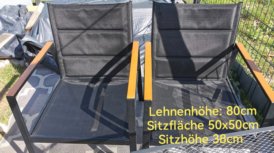 Je 24€ - 2 Metall- Sessel, neuwertig in Nürnberg (Mittelfr)