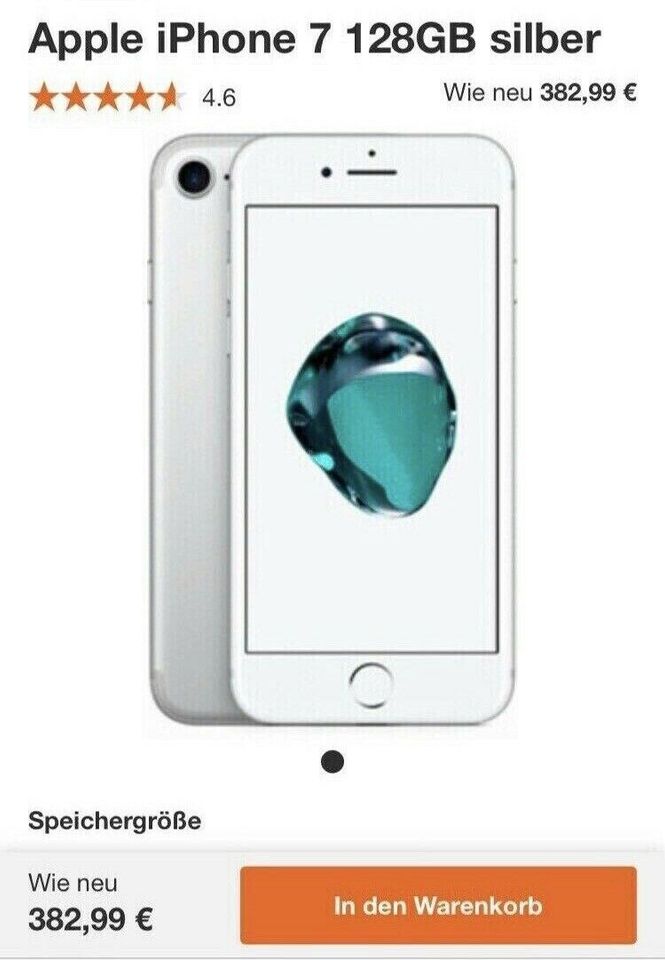 Iphone 7 (wie NEU) + Zubehör (128 GB Speiche) in Saarlouis