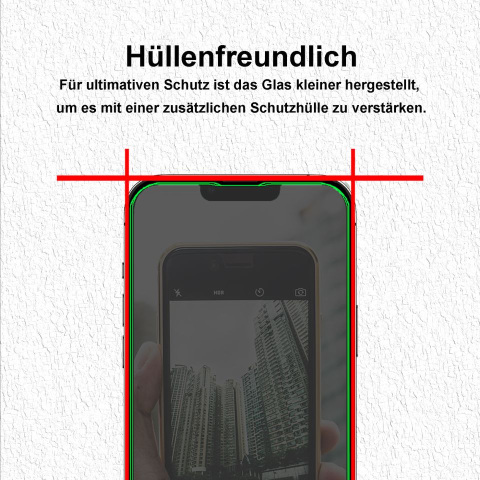 2x Panzer Schutz Glas Antispy iPhone xs 11 12 13 14 15 Pro Max in Stuttgart