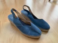 Denimblaue Esprandilles mit Slingferse, Gr. 43, Veloursleder Schleswig-Holstein - Bordesholm Vorschau