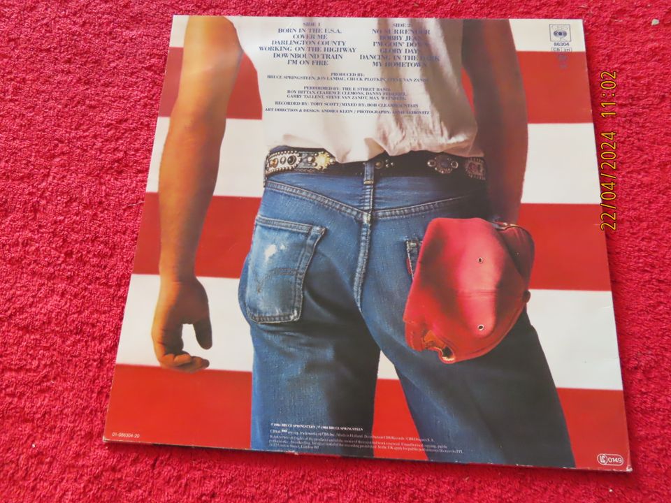 H198 - Bruce Springsteen – Born In The U.S.A. - LP - OIS in Hetlinger Neuerkoog