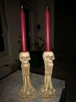 Kerzenständer Halloween Skull Gothik Bayern - Erbendorf Vorschau