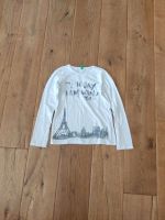 weißes Langarmshirt Gr. 134, Benetton Bayern - Buchenberg Vorschau