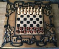 Backgammon+Schachspiel Handarbeit!!!!!!! Nordrhein-Westfalen - Troisdorf Vorschau