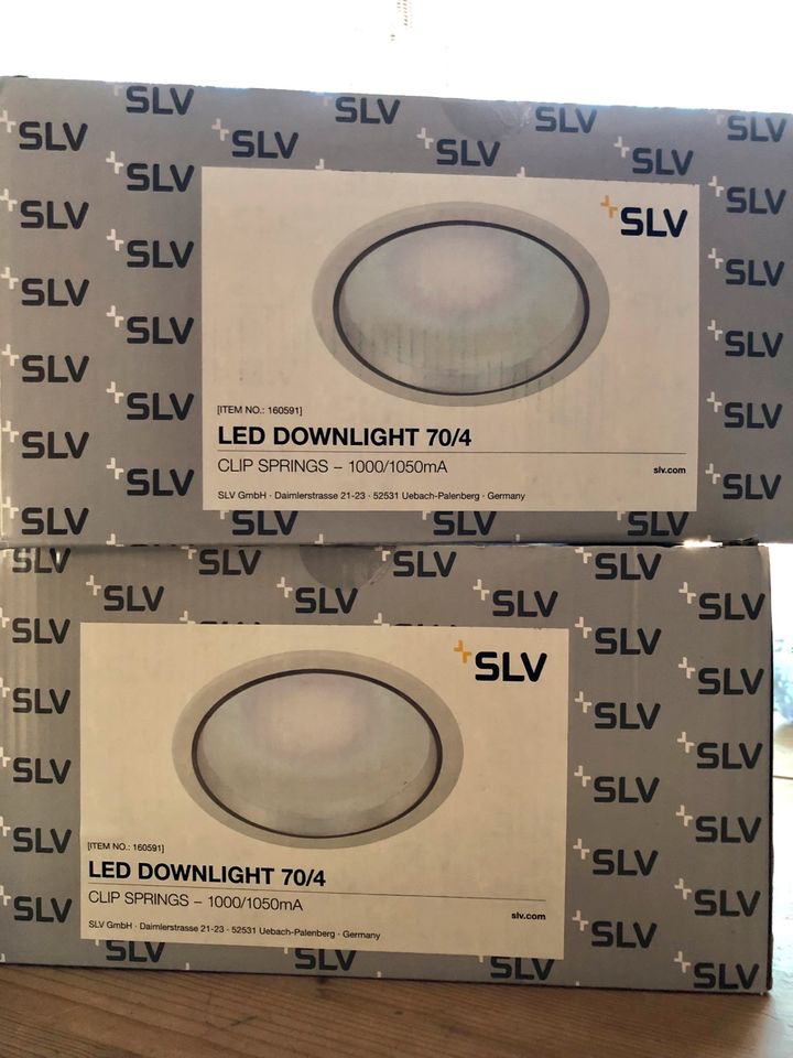 SLV Design Deckenleuchten „Downlight 23 LED“ und Dimmer/Driver in Heidelberg