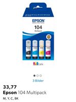 Epson Tinte Eco Tank 104 Niedersachsen - Laatzen Vorschau