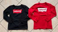 2x Levi‘s LA-Shirt Gr. 164 rot und schwarz Sachsen-Anhalt - Köthen (Anhalt) Vorschau