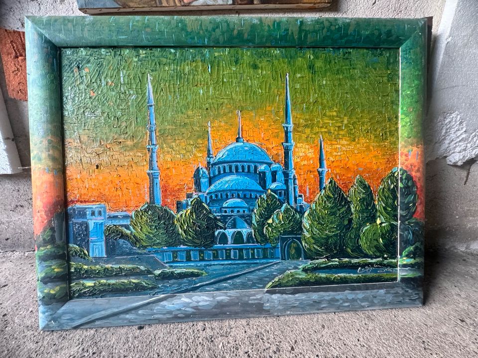 Öl Bild ( handgemalt) Unikat ( Moschee ) Istanbul in Witten