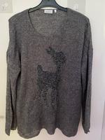 Dünner grauer Pullover mit Reh / Gr. L / CANDA Nordrhein-Westfalen - Gütersloh Vorschau