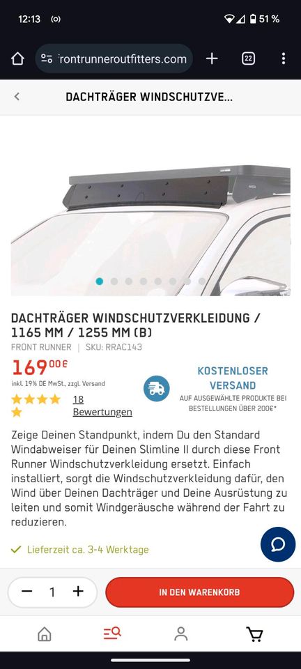 Front Runner Slimline II VW T5/T6 Dachträger Kit mit Zubehör in Ludwigsburg