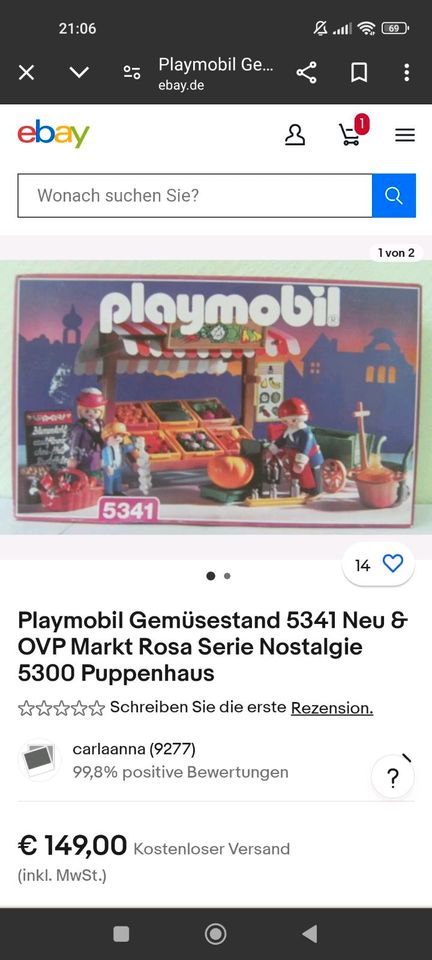 Playmobil Obststand 5341 in Nalbach