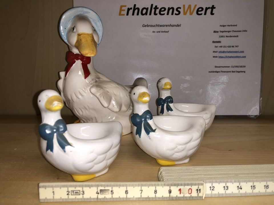 Gänse Figuren, Deko, ❤️Mutter mit 3 jungen, niedlich, hübsch in Norderstedt