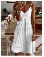 Damen Kleid V-Ausschnitt Trägerkleid Strandkleid M L XL XXL XXXL Hessen - Bebra Vorschau