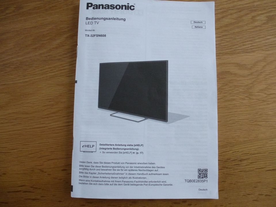 Panasonic TX-32FSN608 LED TV schwarz FB in Gevelsberg
