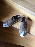 Gabor Halbschuh Echtleder braun,beige Snake Gr. 6,5 (40) Topp Thüringen - Meiningen Vorschau