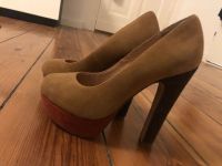 Görtz 17 Pumps Plateau High Heels Wildleder Leder Cognac braun 39 Berlin - Mitte Vorschau