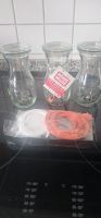 3 Weck Saftflaschen mit Klammern,Gummis und Deckel Hessen - Glauburg Vorschau