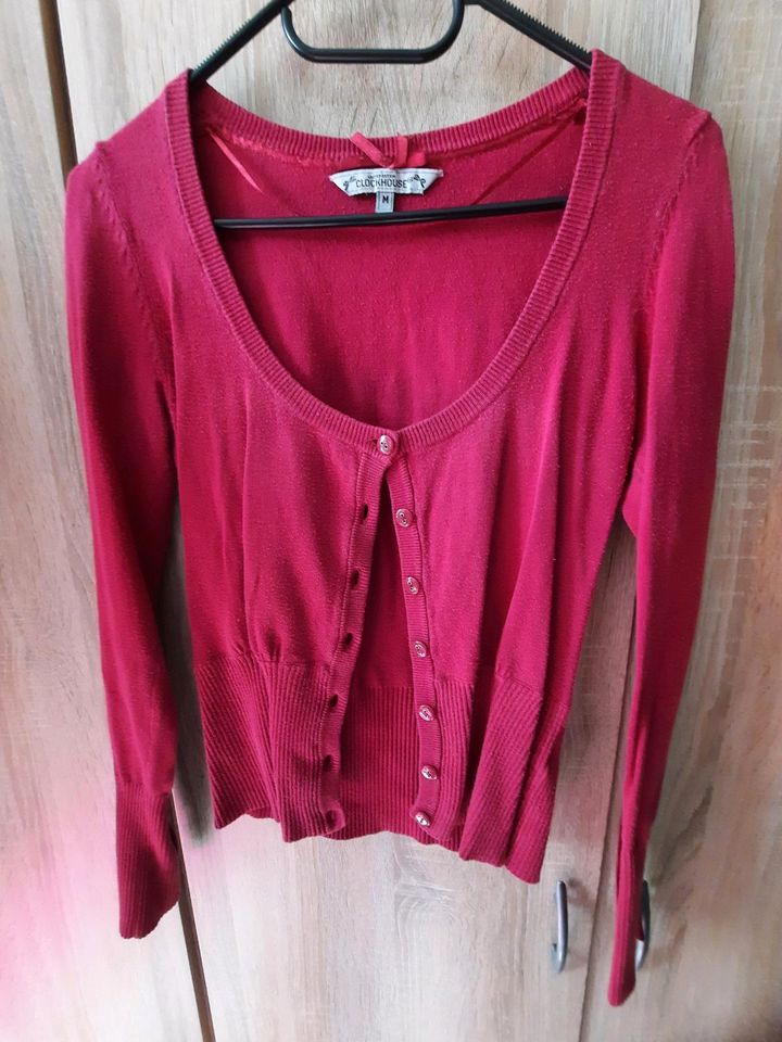 Pinke Strickjacke Clockhouse Gr. M in Halberstadt