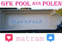 ☼10,3 x 3,7 x 1,5 Schwimmbecken GFK aus Polen - römische Treppe☼ Brandenburg - Frankfurt (Oder) Vorschau