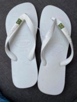 Havaianas weiß Größe 39/40 Thüringen - Weimar Vorschau