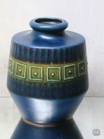 60er JAHRE VINTAGE STEULER 133/15 Keramik Vase GRAFISCH Blau Köln - Chorweiler Vorschau