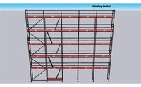 Plettac - Gerüst Komplettpaket 153qm - Feldlänge 2,50m -Länge 12,50m - Arbeitshöhe 12,30m - 150qm,155qm,160qm Hessen - Eschenburg Vorschau