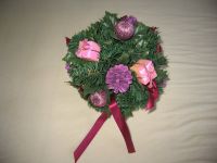 Weihnachtskugel z. Hängen mit Deko, Fb. rosa/rot Rheinland-Pfalz - Osthofen Vorschau