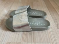 Selected Femme Leder Slider/Pantolette  Silber Gr.39 NEU Wandsbek - Hamburg Rahlstedt Vorschau