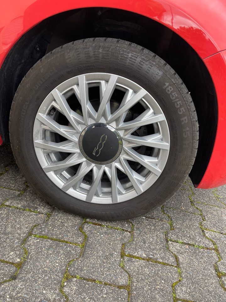 Fiat 500 in Corallo Rot in Neu-Anspach