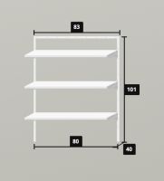 IKEA BOAXEL Regal Wandregal Metall weiß Aufbewahrung Wäsche NP61€ Horn-Lehe - Lehesterdeich Vorschau