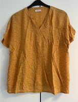 Senffarbene Bluse mit weißem Blumenmuster Dortmund - Lindenhorst Vorschau