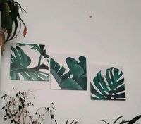 Wandbilder Gemälde Dekobilder Pflanzen 3 Stück 50x50 Hannover - Mitte Vorschau