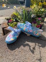 Damen Textil Sneaker Freizeit Schuhe Gr 37 hell- blau geblümt Nordrhein-Westfalen - Kürten Vorschau