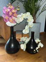 ASA Cuba~ 2 x Vase dunkelbraun H 25 & H 34 mit Orchideenzweig Sachsen - Plauen Vorschau