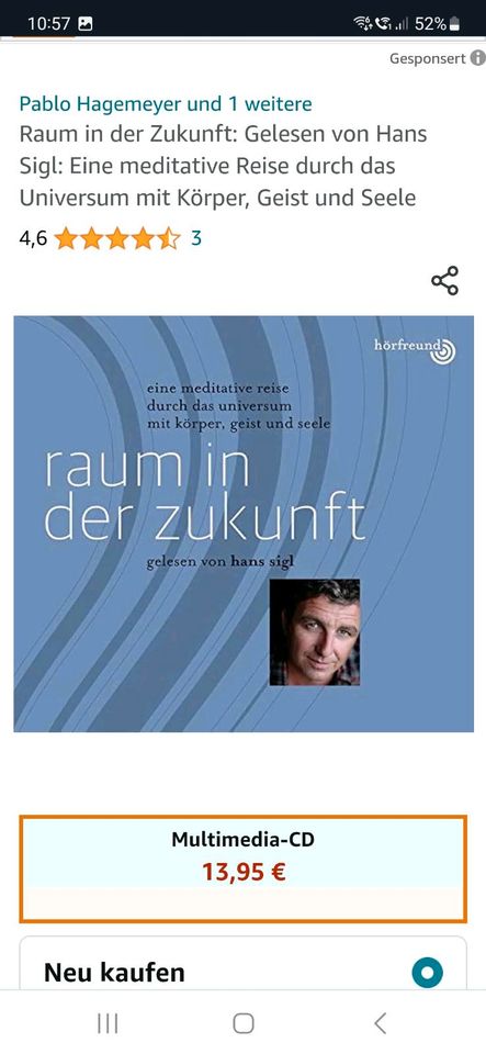 Hans Sigl Bergdoktor CD 2 x Farbenreise Raum der Zukunft in Goldbach