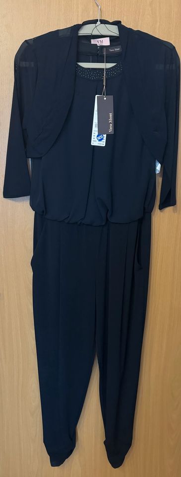 „Vera Mont“ Jumpsuit mit Jacke, blau, Gr. 38 in Bochum