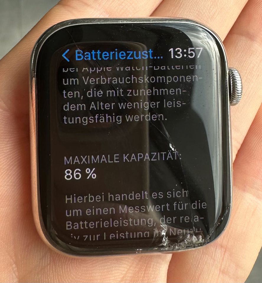 Apple Watch Series 4 44mm Edelstahl Silber in Aachen