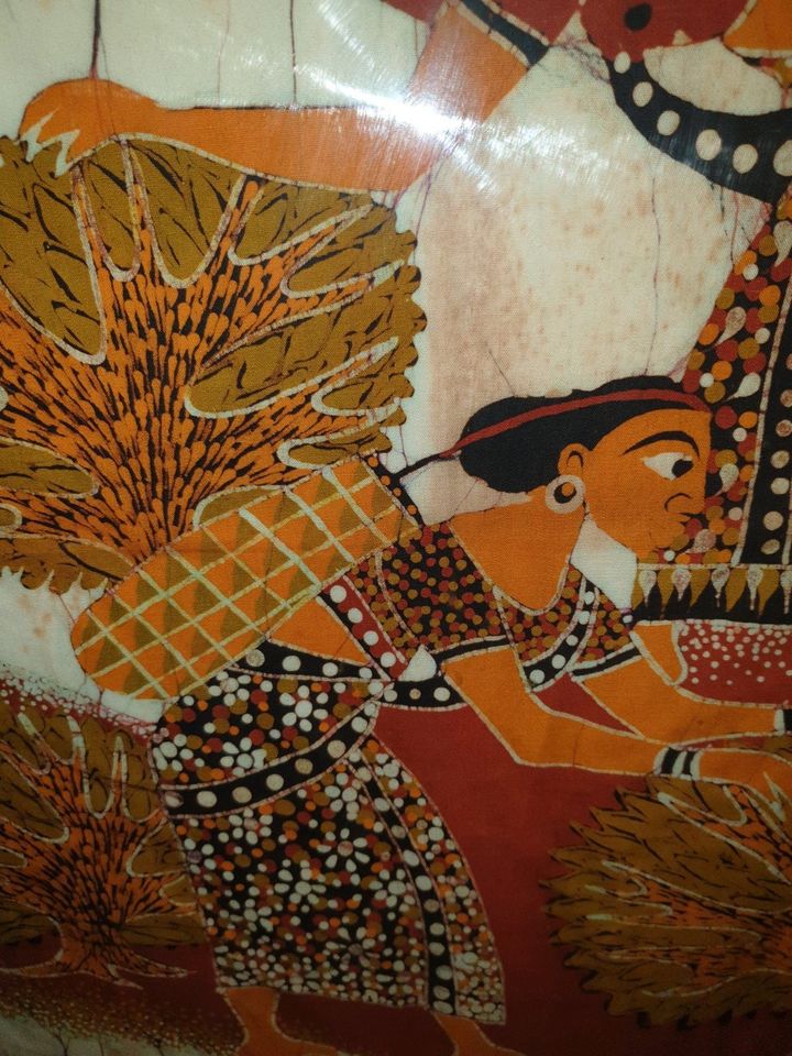 Bild Gemälde Indian folk art painting Seidenmalerei in Henstedt-Ulzburg
