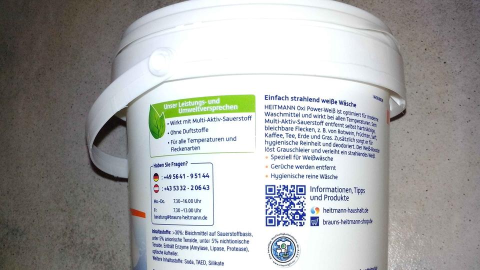Oxi-Power-Weiss, Heitmann,Tandil Oxi-Fix Fleckentferner, 2 Dosen in Geschendorf