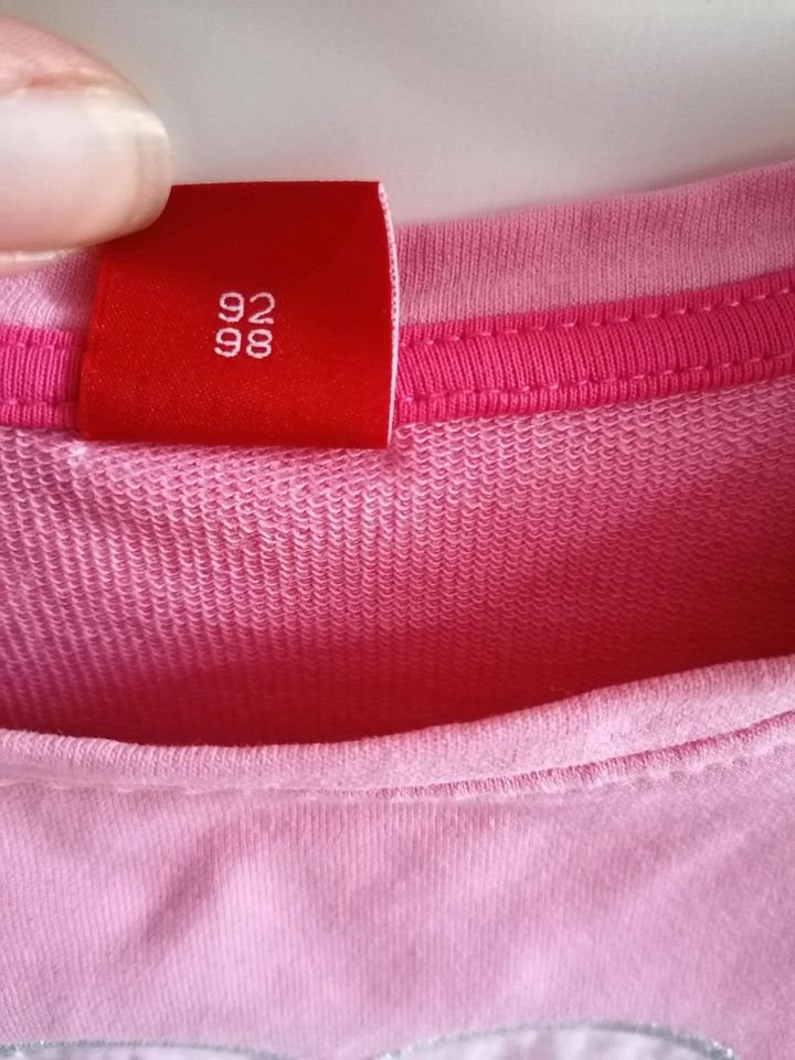 S.Oliver Zwillinge Longsleeve Pullover rosa Herz Gr. 92/98 in Ismaning