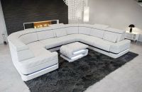 Leder LED Wohnlandschaft Positano U Form Luxus Designersofa Couch Berlin - Treptow Vorschau