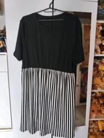 Kleid schwarz weiß gestreift Gothic Emo xxl Baden-Württemberg - Leimen Vorschau