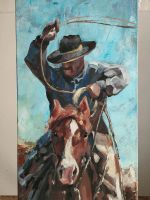 Wandbild Cowboy Acryl auf Leinwand 120x40 cm Leipzig - Altlindenau Vorschau