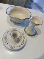 Keramikschale Handgetöpfert und 2 Keramik Kerzenhalter Bayern - Oberaurach Vorschau