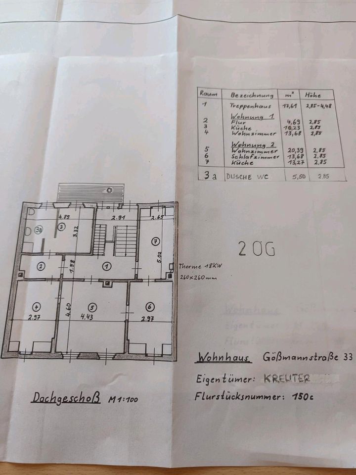 Mehrfamilienhaus 4 Wohnungen 260 m2 08626 Adorf Frei  99990€ in Adorf-Vogtland