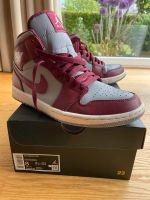 Nike Air Jordan 1 Mid dunkelrot/grau, Größe 41 unisex TOP Zustand Baden-Württemberg - Ulm Vorschau