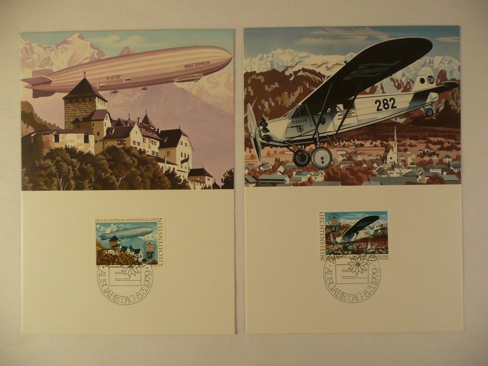 2 Liechtenstein Maximumkarten 1979, Nr. 6 Europa 1979, CEPT in Bamberg