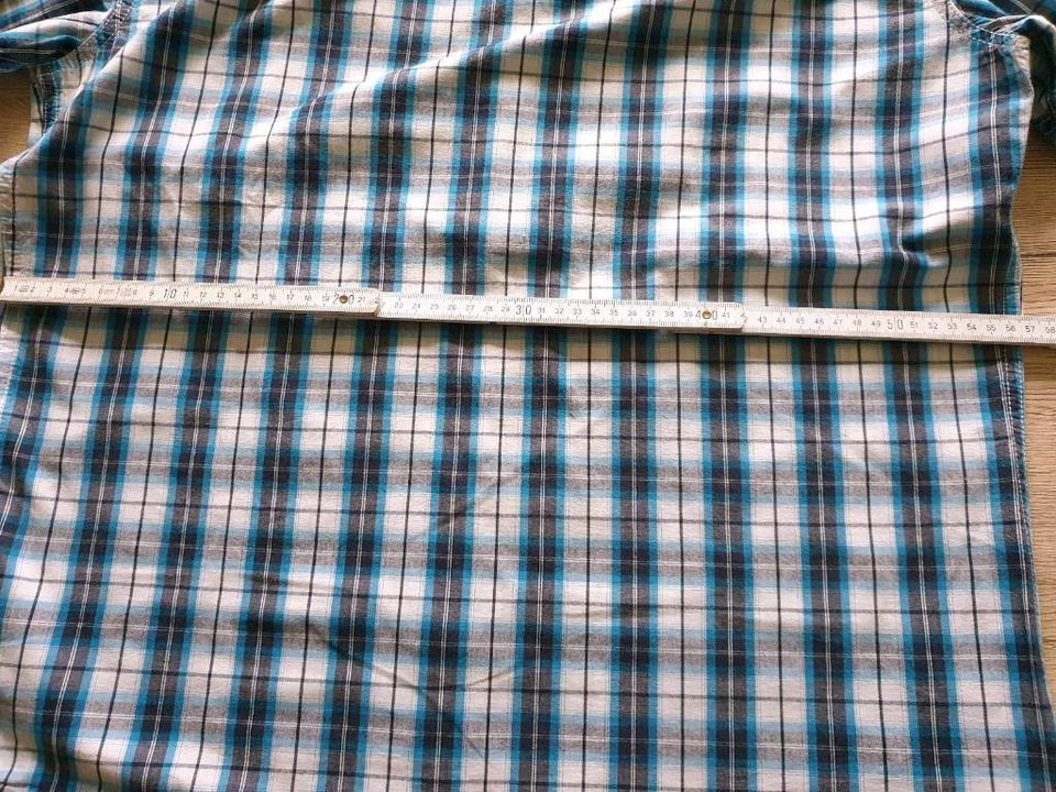 Kurzärmlige karierte Hemden Gr.XL, Baumwolle in Anklam