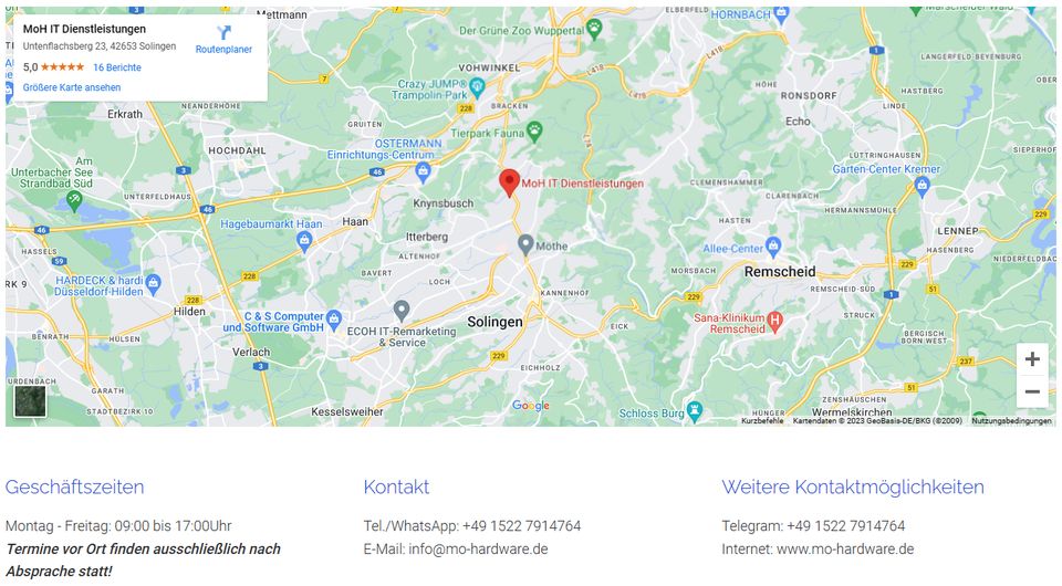 Professionelle Notebook - Reparatur, vor Ort, hier in Solingen in Solingen