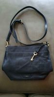 Fossil Crossbody Leder schwarz gold Bayern - Otterfing Vorschau